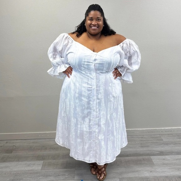 Bridal By Eloquii Sweetheart Neck Dress - New - Size 28 - Picture 4 of 6